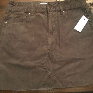 Army green corduroy mini skirt Size 25/1-2